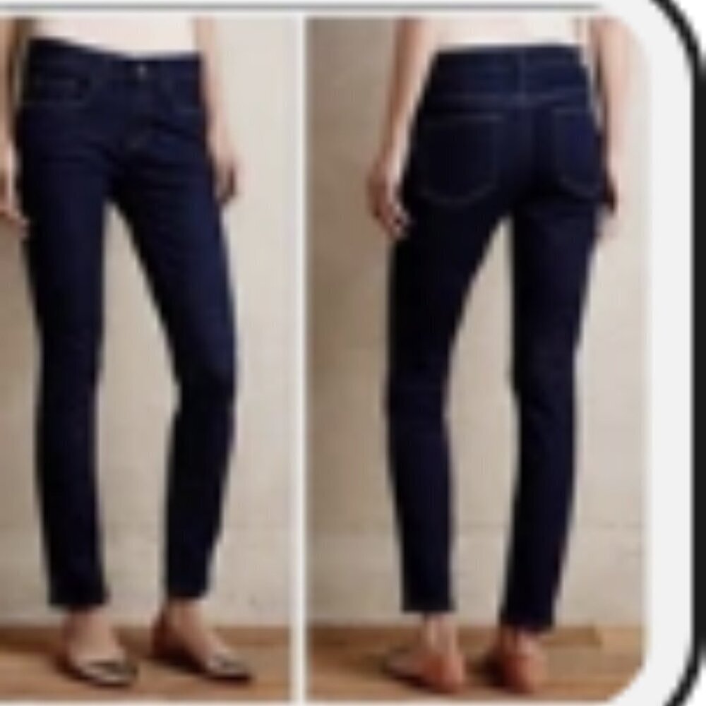 Pilcro and the Letterpress Serif Dark Wash Denim Jeans Sz 27 - Picture 2 of 16